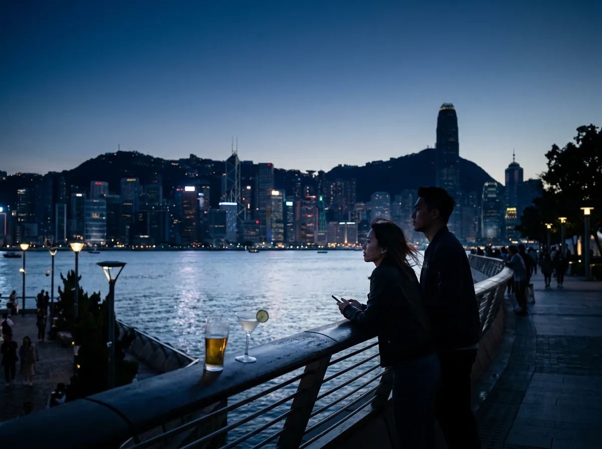 海旁夜景小酌